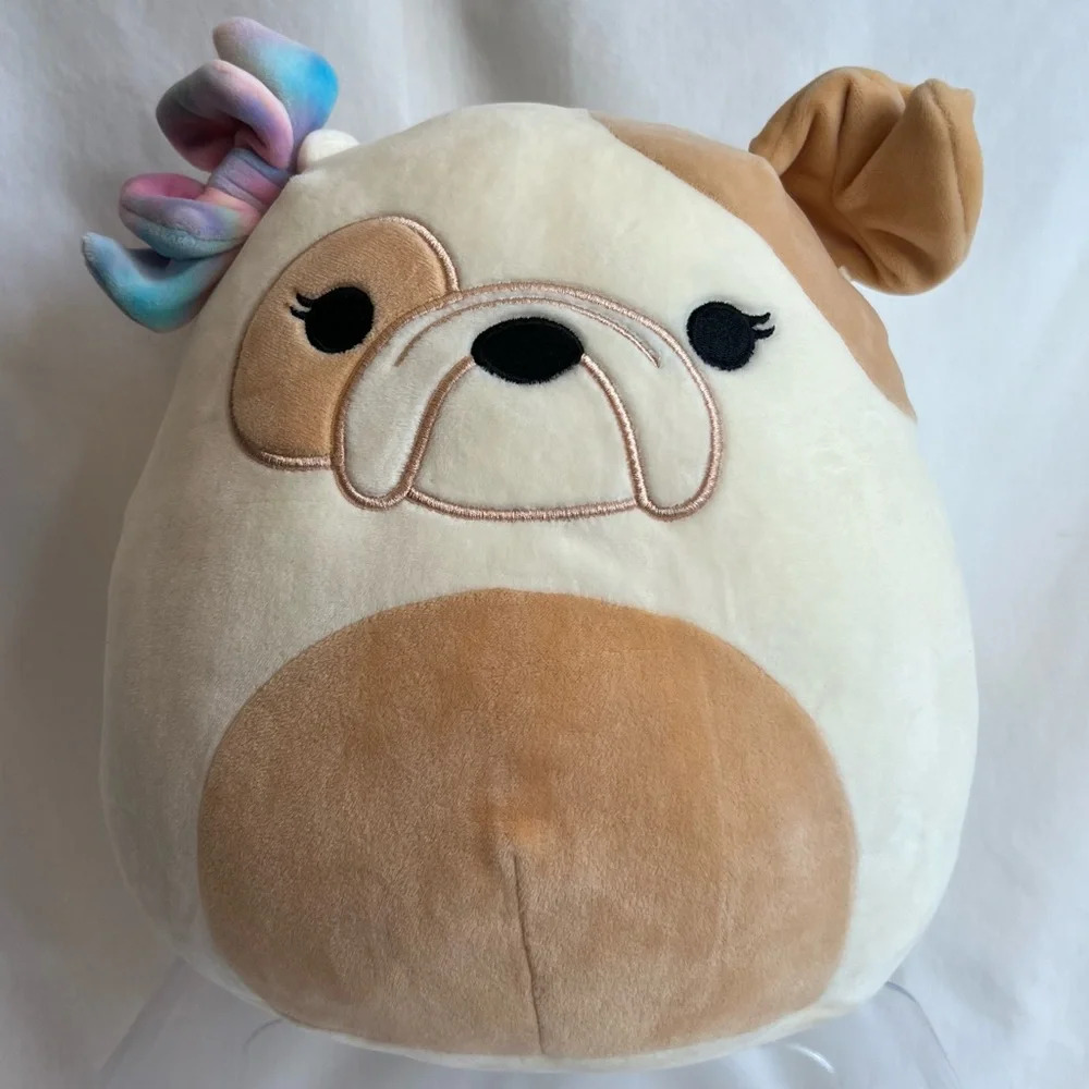 Squishmallow Davitta Bulldog‎ 10" Soft Plush Stuffed Animal Kellytoy 2021.